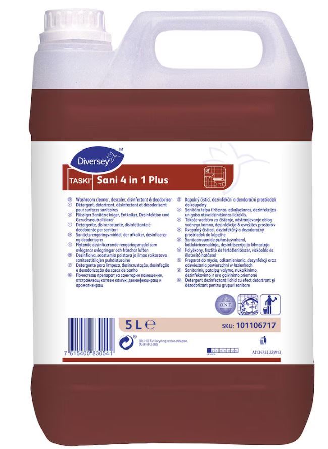 Diversey Taski Sani 4in1 Plus, 5L Засіб для миття ванної кімнати